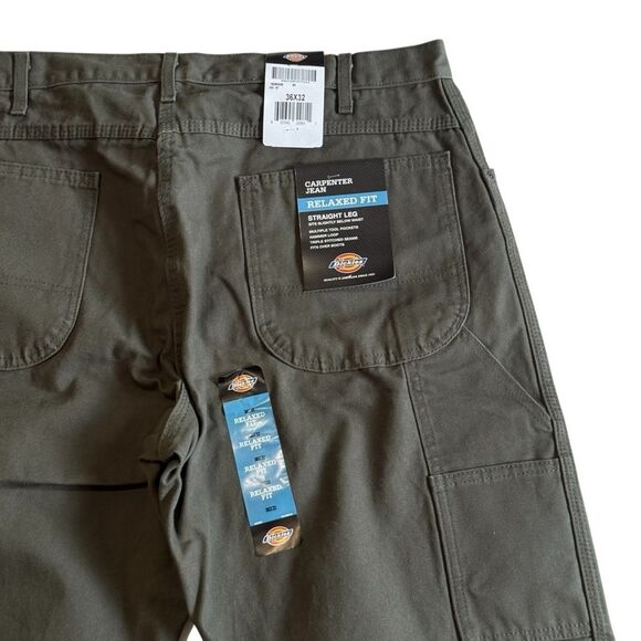 Dickies Carpenter Jeans Relaxed Fit Straight Leg Men’s Sz 36/32 NWT - Picture 3 of 11